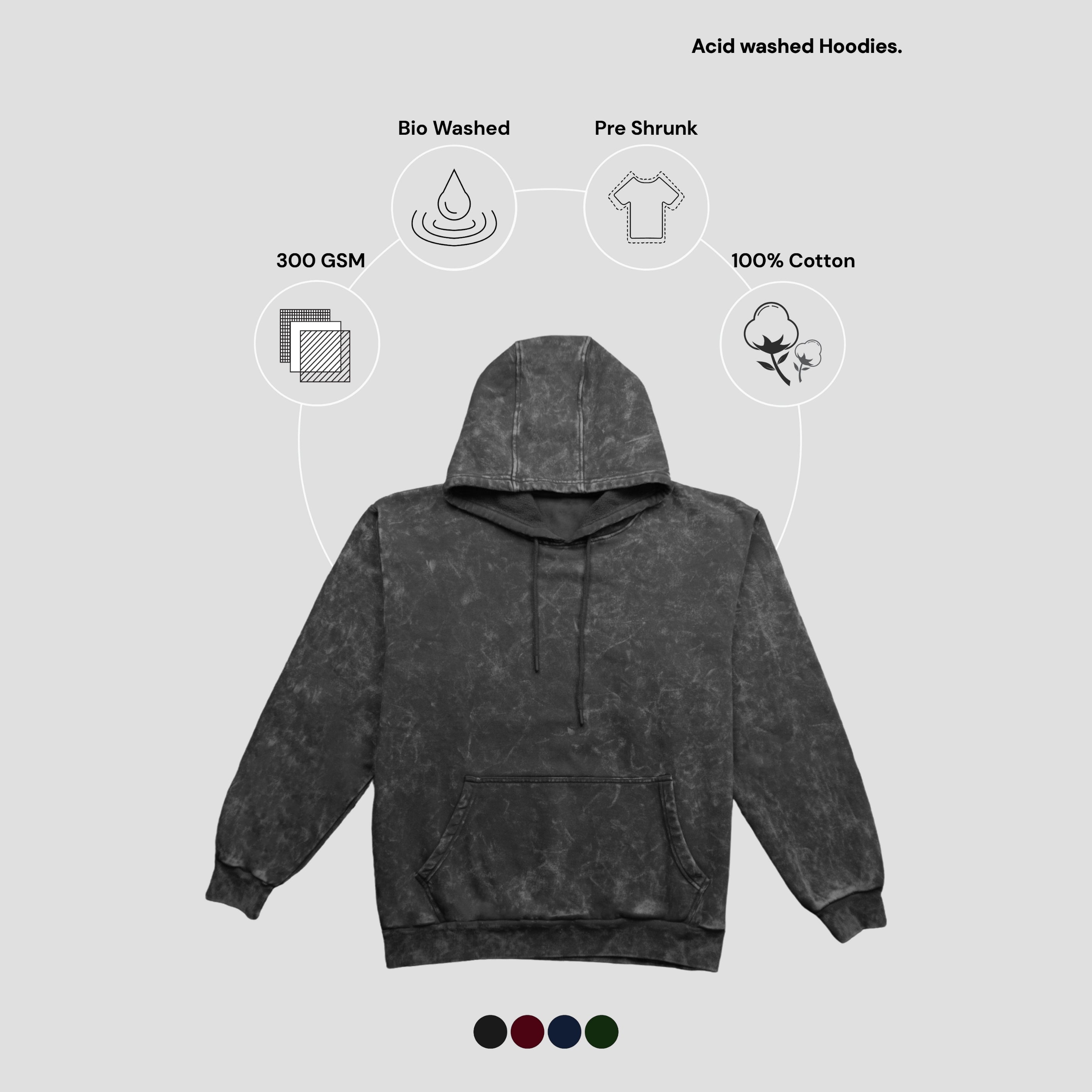 AKAL SAHAYE Unisex Acid-Washed Hoodie
