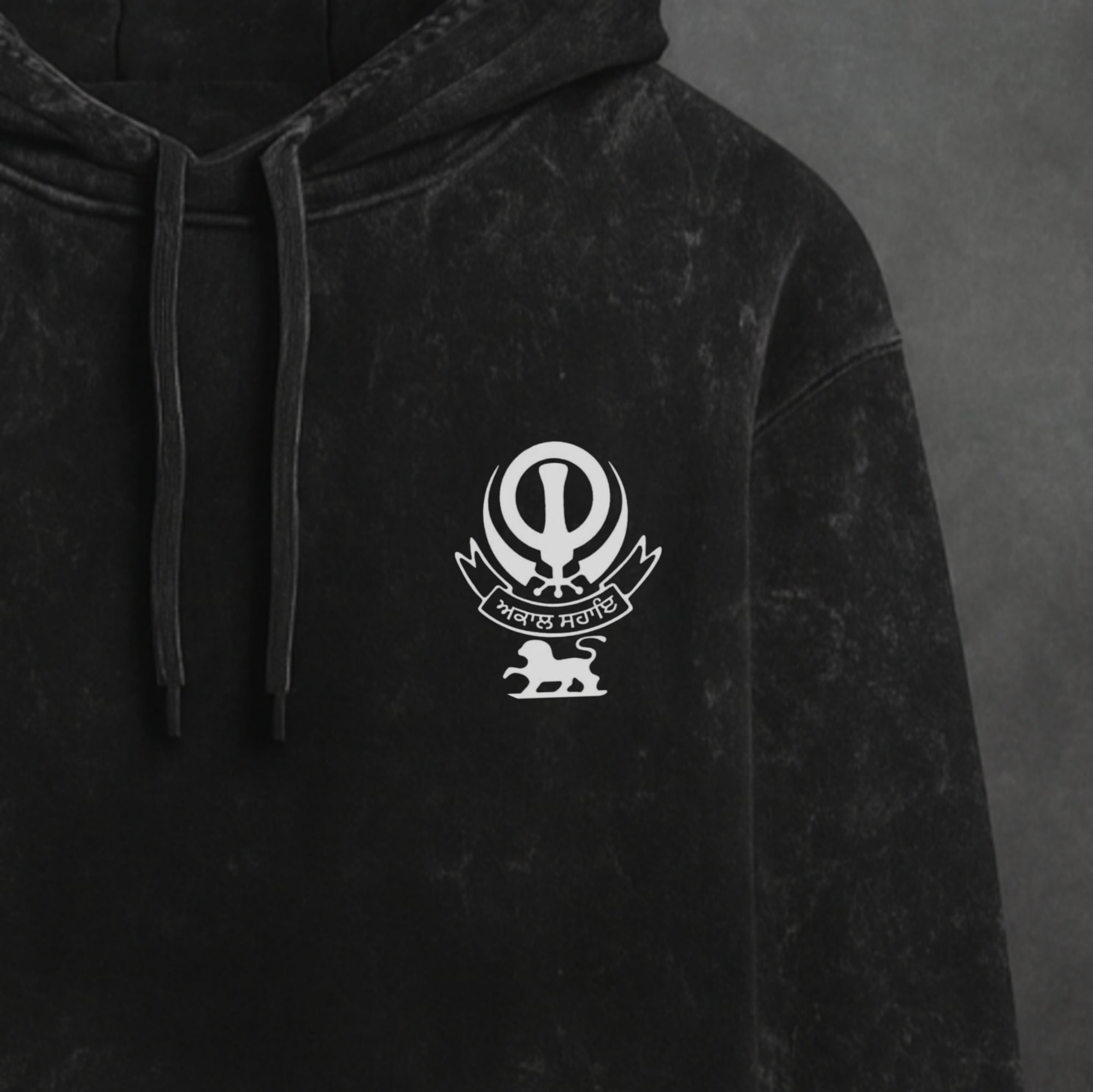 AKAL SAHAYE Unisex Acid-Washed Hoodie